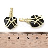 Real 18K Gold Plated Brass Glass Pendants KK-R161-01G-4