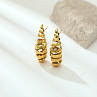 Titanium Steel Stud Earrings SX4880-1