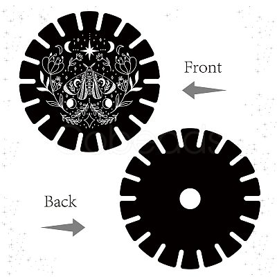 Wooden Wheel DJEW-WH0047-001-1