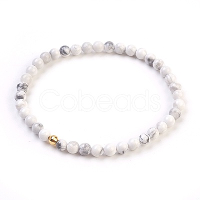 Natural/Synthetic Gemstone Stretch Bracelets Sets BJEW-JB03797-1