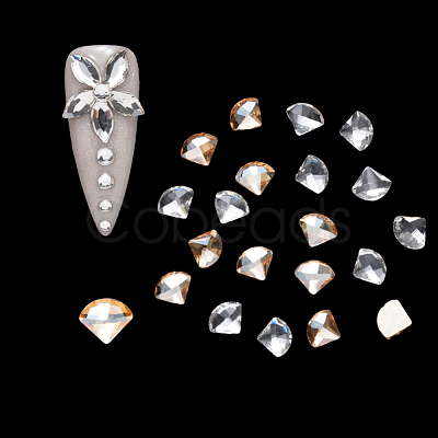 Flat Back Glass Rhinestone Cabochons MRMJ-Q072-44-1