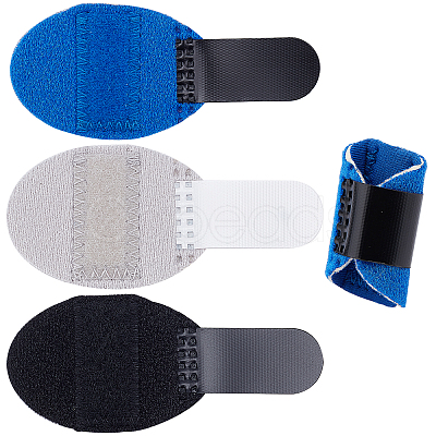 Gorgecraft 3Pcs 3 Colors Composite Cloth Pinkie Fixing Strap AJEW-GF0003-64B-1