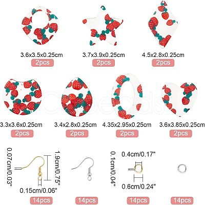 Nbeads DIY Resin Dangle Earring Making Kits DIY-NB0005-55-1