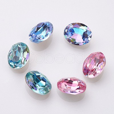 K9 Glass Rhinestone Cabochons X-GLAA-D001-05-1