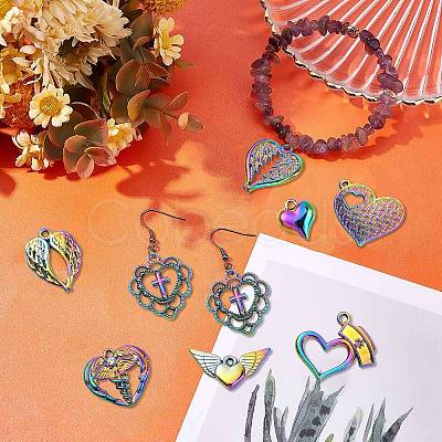 20Pcs 10 Styles Plated Alloy Pendants PALLOY-CJ0002-17-1