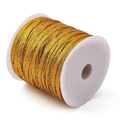 PandaHall Elite Polyester Metallic Cord OCOR-PH0001-63-1