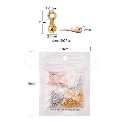 200Pcs 4 Colors Alloy Charms FIND-YW0001-41-1