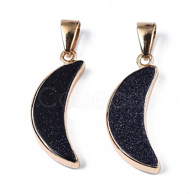 Synthetic Blue Goldstone Pendants G-S359-314A-1