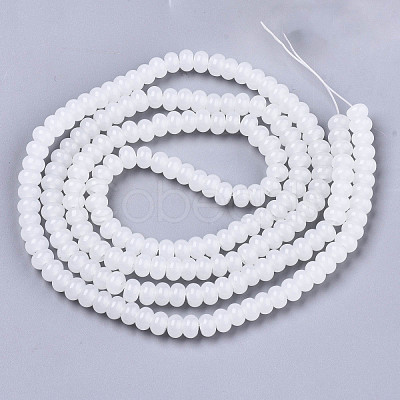 Imitation Jade Glass Beads Strands X-GLAA-R217-03-B04-1