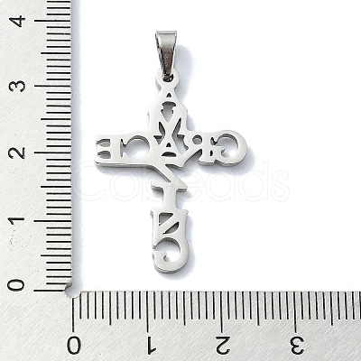 Non-Tarnish 304 Stainless Steel Pendants STAS-C097-14P-1