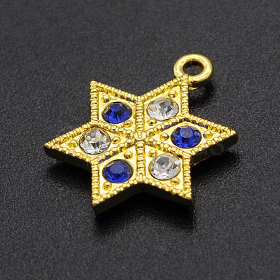 Alloy Rhinestone Pendants PALLOY-S098-DA015-1-1