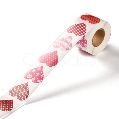 Valentine's Day Theme Paper Gift Tag Stickers X-DIY-C007-01F-1