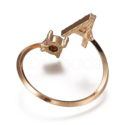 (Jewelry Parties Factory Sale)Alloy Cuff Rings RJEW-I075-01G-A-1