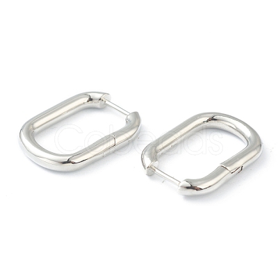 Brass Huggie Hoop Earrings EJEW-L234-027A-1