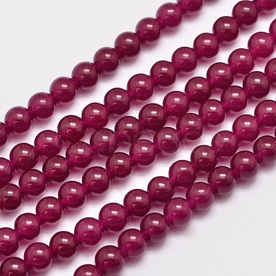 Natural & Dyed Malaysia Jade Bead Strands X-G-A146-6mm-A15-1