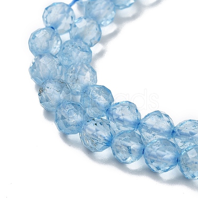 Natural Blue Topaz Beads Strands G-B088-C05-04-1