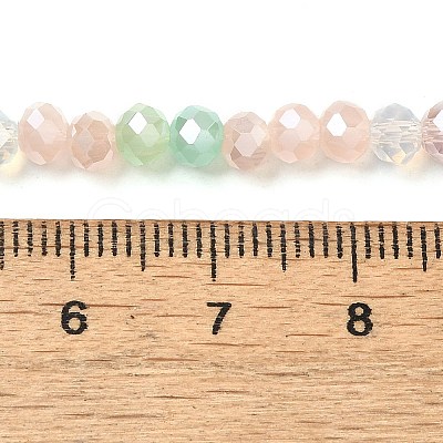 Electroplate Glass Beads Strands EGLA-C007-04-1