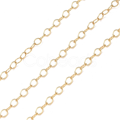 Non-Tarnish Brass Cable Chains CHC-M023-04G-1