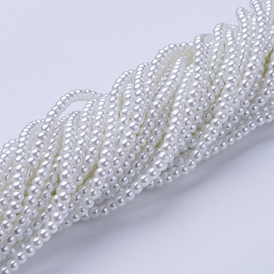 Glass Pearl Beads Strands HY-3D-B01-1