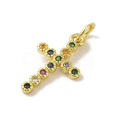 Brass Micro Pave Cubic Zirconia Pendants KK-M283-20C-02-1