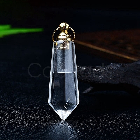 Natural Quartz Crystal Perfume Bottles PW-WGACEC4-07-1