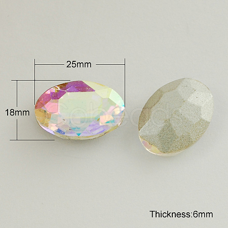 Glass Pointed Back Rhinestone RGLA-Q011-18x25mm-21-1