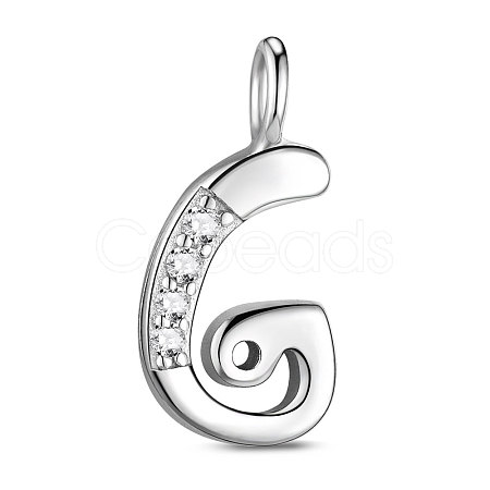 SHEGRACE Rhodium Plated 925 Sterling Silver Charms JEA007A-1