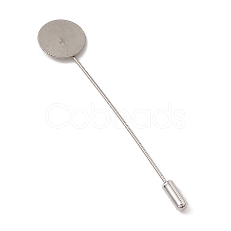 304 Stainless Steel Lapel Pins Base Settings STAS-E179-01P-1