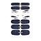 Full Wrap Gradient Nail Polish Stickers, Self-adhesive, for Fingernails Toenails Nail Tips Decoration, Colorful, 10x5.5cm