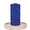 2-Ply Round Cotton Cord, for DIY Craft, Blue, 2mm, about 164.04 Yards(150m)/Roll