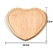 Heart Wood Mosaic Base, Heart, 95x105mm