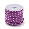 Faux Suede Cord, with Golden Tone Alloy Rivet, For Punk Rock Jewelry Making, Dark Orchid, 5x2.5mm, about 5.46 yards(5m)/roll