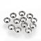 Tarnish Resistant 201 Stainless Steel Spacer Beads, Donut, Stainless Steel Color, 4x1.5mm, Hole: 2.5mm