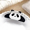 Cellulose Acetate Claw Hair Clips, Hair Accessories for Women & Girls, Panda, Black, 44x93mm