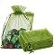 Rectangle Organza Drawstring Storage Bags, for Spot Candy Bag Party Gift Bag Christmas Candy Bags, Lime, 15x10cm