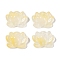 Baking Paint Glass Beads, Lotus, Light Goldenrod Yellow, 15.5x20.5x7.5mm, Hole: 1.2mm