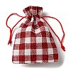 Cloth Imitation Burlap Drawstring Bags AJEW-D064-01D-2