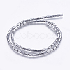 Electroplate Non-magnetic Synthetic Hematite Bead Strands G-K237-14C-1