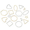 Pandahall Jewelry 40Pcs 16 Style Alloy Linking Rings FIND-PJ0001-27-12