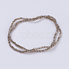 Electroplate Glass Beads Strands GLAA-F078-FP05-2