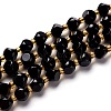 Natural Obsidian Beads Strands G-M367-08A-1