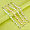 WADORN 4Pcs 4 Colors Candy AB Colored Round Plastic Beaded Bag Handle DIY-WR0001-77-4