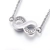 304 Stainless Steel Pendant Necklaces NJEW-L146-15P-2