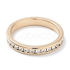 Brass Micro Pave Cubic Zirconia Finger Rings for Women KK-C077-12G-2