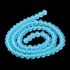 Transparent Glass Beads Strands X1-EGLA-A034-T8mm-MD08-4