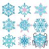 DIY Diamond Painting Christmas Snowflake Coaster Kits WG22379-01-1