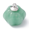 Natural & Synthetic Mixed Gemstone Pumpkin Charms PALLOY-JF02223-2