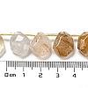 Natural Yellow Hematoid Quartz/Golden Healer Quartz Beads Strands G-Z040-A05-01-5