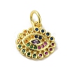 Brass Micro Pave Cubic Zirconia Charms KK-M283-15H-02-1