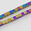 Non-magnetic Synthetic Hematite Beads Strands G-Q876-4mm-1-2